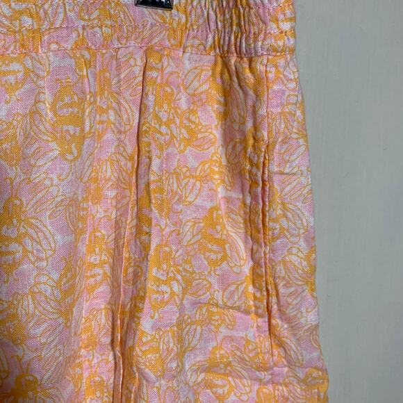 Lilly Pulitzer: ‘So Buzzed’ Bee Print Linen Skirt - Picture 3 of 6